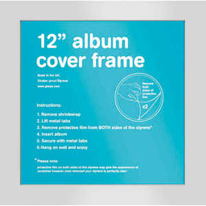 Cadre photo carré en aluminium argenté pour couverture d'album LP 31,5 x 31,5 cm, idéal pour la publicité, en bois - Product Image 5