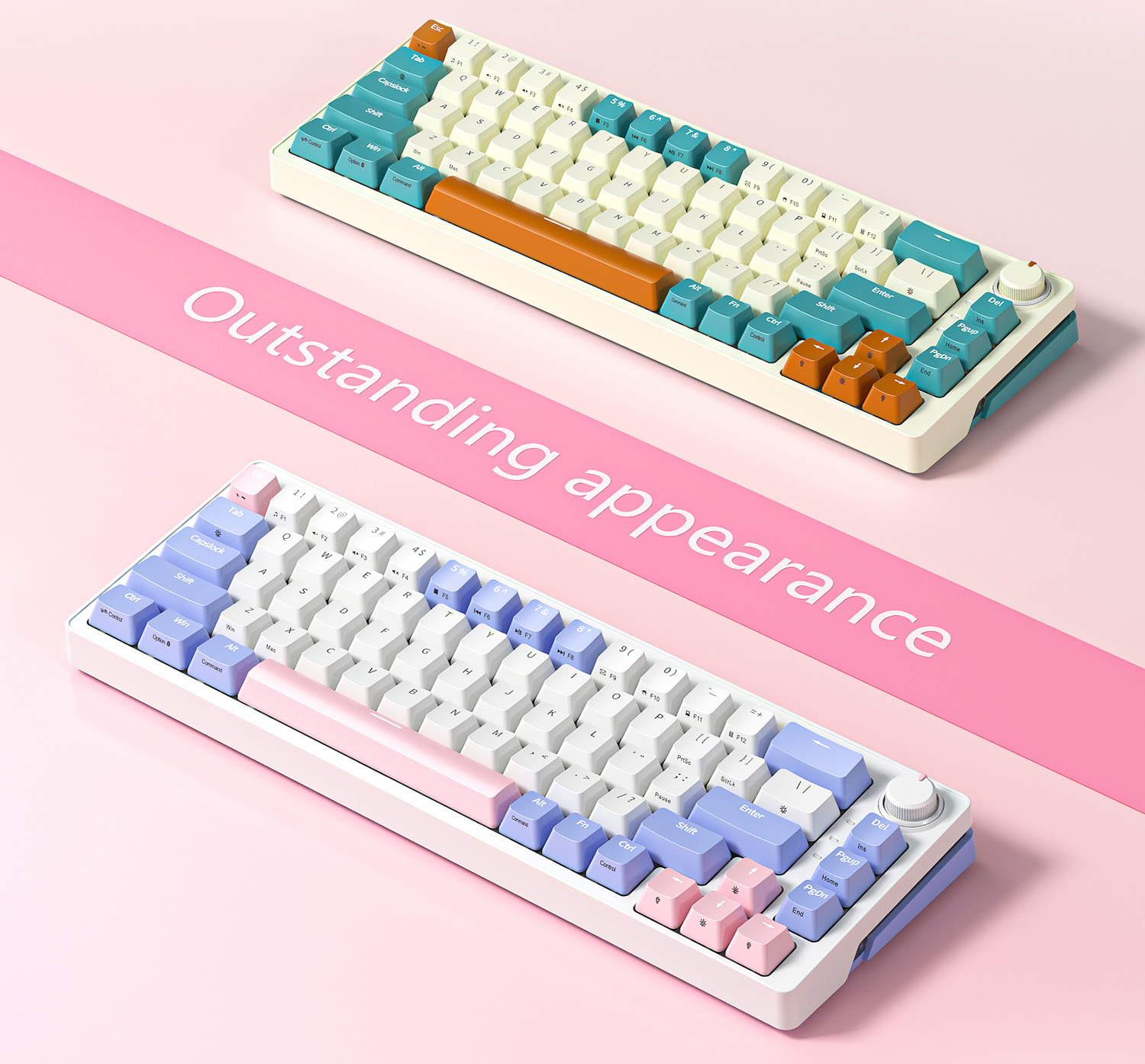 ZIFRIEND ZA68 Wireless 60% Mechanical Hot Swap RGB Gaming Keyboard