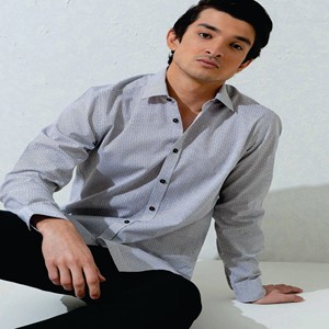 OEM personalizado de los hombres de doble botonadura falso dos camisas de manga larga de comercio exterior Código europeo - Product Image 3