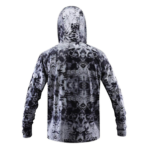 เสื้อตกปลามีฮู้ดสำหรับเด็กผ้าโพลีเอสเตอร์100% มีฮู้ด UPF 50มีกระเป๋า - Product Image 2