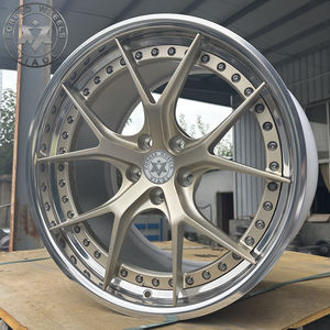 Viaol 4 pièces, nouvelles jantes en alliage d'aluminium forgé poli or champagne, deux pièces, avec design concave pour E545 G300 - Product Image 2