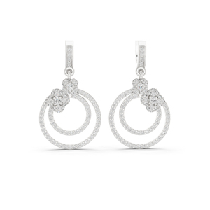 Pendientes de Oro Rosa de 14K con Diamantes Redondos Cultivados en Laboratorio para Mujer |   Elegante y Fino Regalo de Aniversario Nupcial Certificado de Lujo para Fiestas - Product Image 6