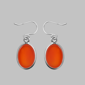 Boucles d'oreilles en argent Sterling 925 beaux bijoux de mode Vintage avec pierre précieuse de cornaline naturelle pour les mariages bijoux fins - Product Image 4