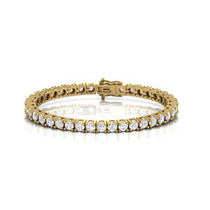 Pulsera de tenis de diamante cultivado en laboratorio de Plata de Ley 925 de diseño personalizado nueva colección para mujer - Product Image 1