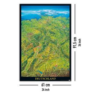 โปสเตอร์แผนที่เยอรมนี - Product Image 4
