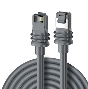 สายอีเธอร์เน็ต Cat6 หัวต่อ RJ45 แบบมีชีลด์ ความเร็วสูง 2000Mbps กันน้ำ สีเทา ดีไซน์แบบม้วน สำหรับจาน Starlink Gen 3 - Product Image 2