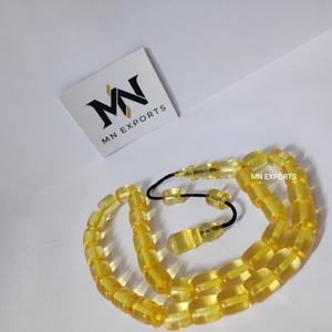 Perles d'ange en résine blanche imitation ivoire, écologiques, polies, de haute qualité, décoration d'intérieur, artisanat de chapelet en os de loup naturel - Product Image 5