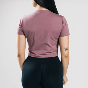 T-shirt imprimé respirant pour femmes grande taille, logo personnalisé, tricoté, décontracté, été, t-shirts doux et légers, tendance pour femmes - Product Image 2