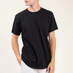 T-shirt blanc décontracté grande taille 100% coton pour hommes Conception personnalisée Épaule tombante Motif solide Tissu tricoté respirant surdimensionné - Product Image 3