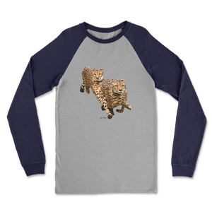 Camiseta Clásica de Manga Larga Raglán Cheetah Brothers, 100% Algodón, Material Transpirable - Product Image 3