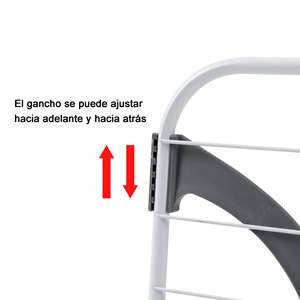 Tendedero de Acero Inoxidable Ligero para Radiador, 50x33cm, Duradero, Multifuncional, Minimalista, de 3 Metros, para Balcón - Product Image 6