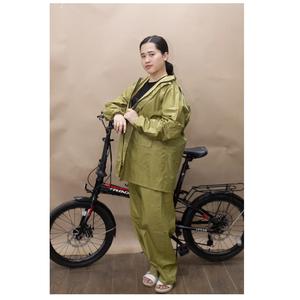 Meilleur prix imperméable veste et pantalon PVC Nylon tissu 190T une personne universel moto/Electrombile vêtements de pluie pour adultes - Product Image 2