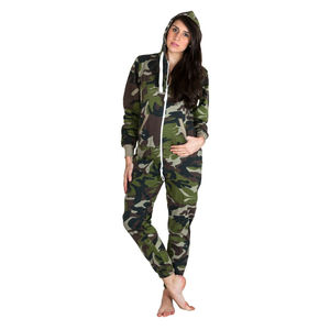 Traje deportivo de camuflaje para mujer, mono con capucha, ropa de dormir, pijama, chándal de talla grande para mujer - Product Image 6