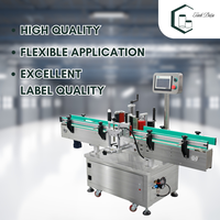 Machine d'étiquetage semi-automatique pour bouteilles rondes en plastique du Vietnam, électrique 220V haute fréquence, 20-40 pièces par minute