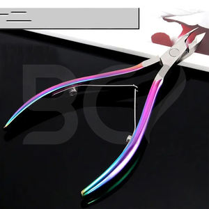 Herramientas Profesionales de Manicura y Pedicura de Acero Inoxidable Color Arcoíris, Agarre Fácil, Ligeras, Duraderas, con Mandíbula Ancha - Product Image 5