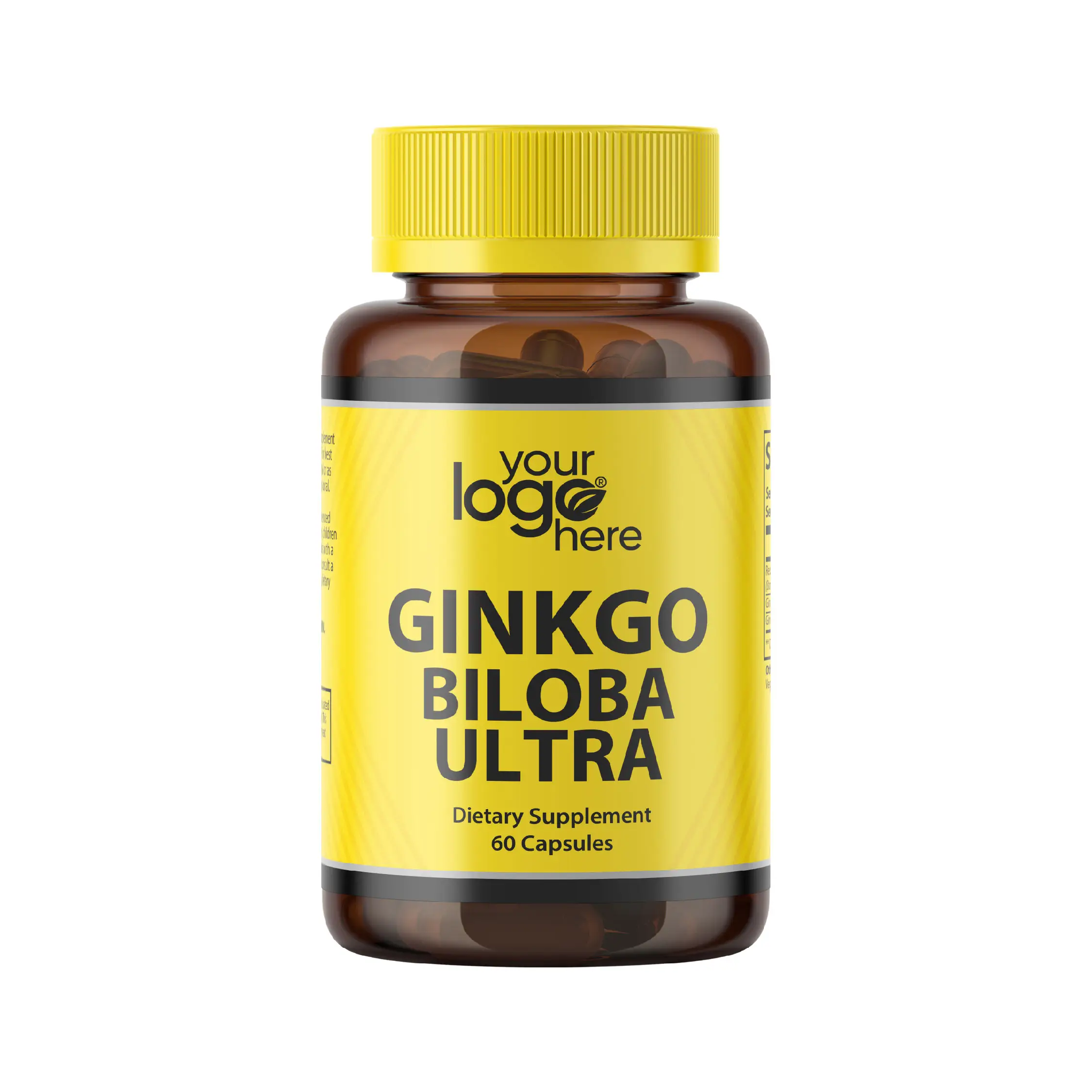 Commercio all'ingrosso personalizzato OEM puro naturale Ginkgo Biloba foglie estratto in polvere integratore Ginko Biloba capsule per la vendita