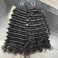 Extensions de cheveux Diluxe vierges birmans, plus épais, alignés aux cuticules, double trame, ondulations profondes, longues, sans nœuds