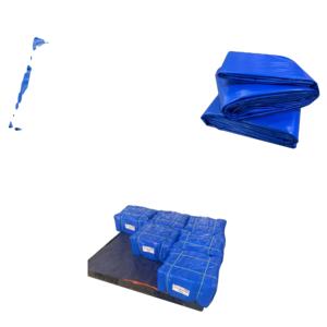 Durable PE <b>Tarpaulin</b> Eco-Friendly Anti-UV Water Resistant Windproof Heavy Duty Weatherproof Plain Blue/Orange Custom Sizes - Product Image 2
