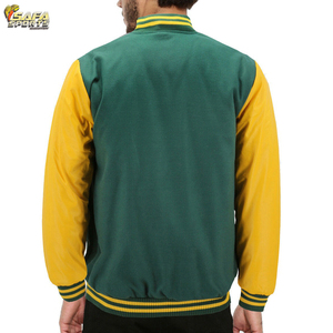 แจ็คเก็ตเบสบอลพิมพ์ลายโลโก้ที่กำหนดเองเสื้อแจ็คเก็ตแนวสตรีทเสื้อกีฬาลำลองตัวยาวแบบเรียบง่ายปกตั้งเคลือบแบบบาง - Product Image 4