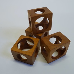 Rond de serviette carré en bois fait à la main pour la maison hôtel personnalisé rond de serviette en bois produit de vaisselle pour la maison - Product Image 6