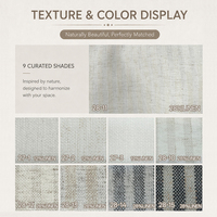 Cortinas de Lino de Lujo, Semitransparentes, Ignífugas, Aislantes, con Filtro de Luz, Modernas, para Sala de Estar
