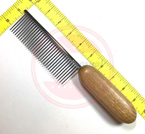 Peigne pour chiens et chats de qualité supérieure avec manche en bois et dents en acier inoxydable \ peignes pour animaux de compagnie - Product Image 5