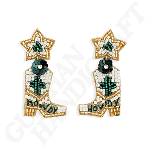 Boucles d'oreilles en perles Let is Go pour filles en noir bijoux audacieux avec perles complexes parfaites pour les soirées - Product Image 3