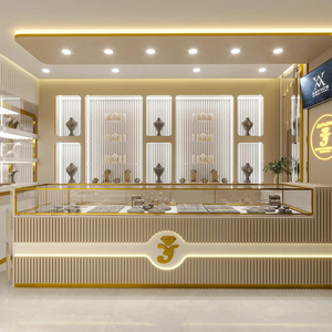 Vitrine d'extérieur pour bijoux et lunettes, autres meubles commerciaux, armoire d'angle, étagère pour magasin de détail - Product Image 1
