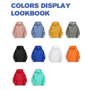 Sweat à capuche zippé unisexe de haute qualité avec impression de logo personnalisé Vente en gros Sweats à capuche de couleur vierge pour hommes pour l'hiver - Product Image 4