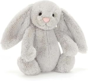 Jellycat Bashful Silver Bunny Medium - L: 9 cm x L: 12 cm x H: 31 cm - Product Image 1