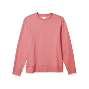 2025 hombre sudadera polar interior pulóver mejor calidad 100% algodón peso ligero cuello redondo hombres sudadera - Product Image 1