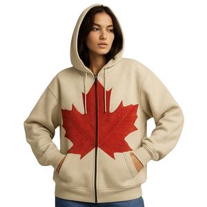 Sweat à capuche zippé bleu roi tendance grande taille, commandes en gros, haute qualité, 100% coton, polaire épaisse, 400 GSM et plus, respirant, chaud pour l'hiver - Product Image 6