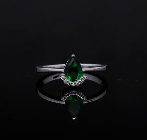 แหวนเพชรทรงบริลเลียนต์ทองคำ 14K สีเหลืองสำหรับผู้หญิง ดีไซน์คลาสสิกทันสมัย ประดับเพชรธรรมชาติแบบฮาโลครึ่งวง ชุบโรเดียม - Product Image 3