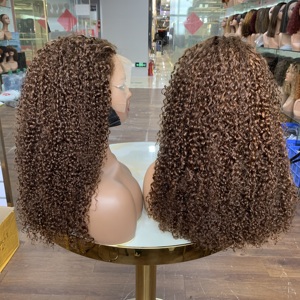 Perruques Lace Front en Cheveux Humains Vierges Super Double Drawn 18 Pouces Pixie Curl 13x4 - Product Image 1