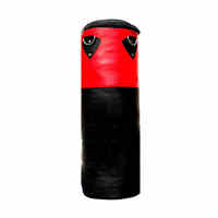 Sac de frappe en cuir PVC épais avec logo personnalisé, sac de sable en PU réglable en hauteur avec chaîne pour entraînement de gym et MMA, couleur personnalisée