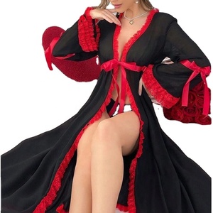 Conjunto de Pijama de Tres Piezas para Mujer, Ropa de Dormir de Algodón, Verano, Manga Corta, Pantalones Cortos y Largos, Ropa de Dormir para Dama - Product Image 1