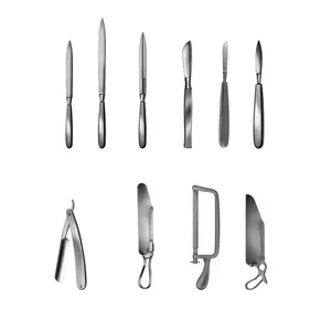 Lames de rasoir Catlin pour amputation, 29 cm, creuses des deux côtés, lame plate/creuse, Charriere pour amputation et résection, 27 cm, 11 pouces - Product Image 1