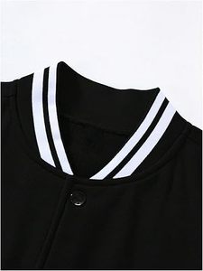 Y2K Luxury Letterman Design Varsity <b>Jacket</b> for <b>Men</b> High Quality Custom Logo Stand Collar Patchwork <b>Thin</b> Winter Reversible - Product Image 5