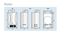 Konka — chaudière combinée à condensateur ErP, 24kw, en série A, de fabrication turque