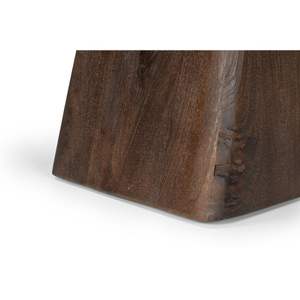 Mesa de comedor de madera de mango ajustable con acabado marrón tabaco, Colección delgada moderna personalizada para cocina, dormitorio, sala de estar - Product Image 6