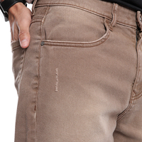 Jeans en denim de coton respirant pour homme, coupe droite et ajustée, grandes tailles, style streetwear uni, collection printemps-été-automne-hiver