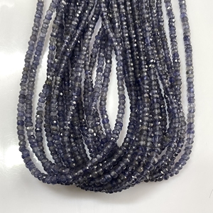 ลูกปัดหินอัญมณีสีฟ้าสำหรับทำเครื่องประดับขายส่ง iolite - Product Image 1