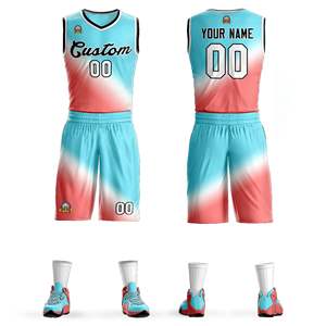 Maillots de basket-ball sublimés et uniformes de basket-ball de sublimation blancs uniformes de basket-ball personnalisés - Product Image 1