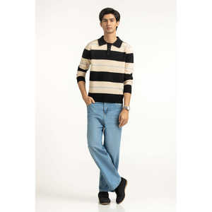 เสื้อสเวตเตอร์ไหมพรมผู้ชายทรงปกติ รุ่น MN-SWT-WS25-069 พร้อมฮู้ด สำหรับฤดูใบไม้ร่วงและฤดูใบไม้ผลิ พิมพ์ลายโลโก้ตามสั่ง - Product Image 2