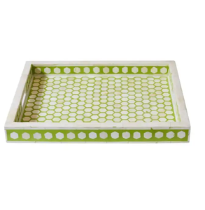 Bandeja para servir de lujo con incrustaciones de hueso Bandeja para servir alimentos Bandeja para incrustaciones de madreperla y hueso de la India - Product Image 5