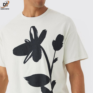 Camisetas de hombre al por mayor en las camisetas blancas en blanco sostenibles respirables del algodón liso de los hombres del precio bajo hechas en servicio del OEM de Paquistán - Product Image 5