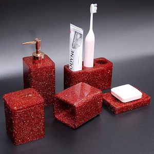 Vente en gros d'ensembles de salle de bain de luxe 100% faits à la main par HF Crafts à base de résine naturelle pour une touche luxueuse - Product Image 1