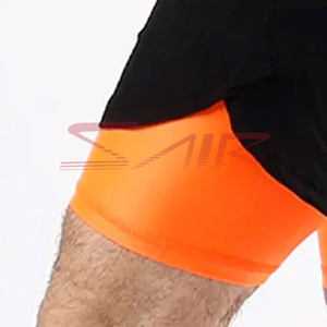Shorts de course à pied de meilleure qualité pour hommes, coupe ajustée, compression serrée par sublimation avec motif solide, vêtements de sport de haute qualité pour hommes - Product Image 6