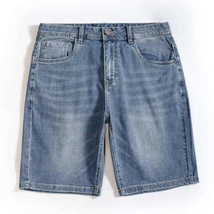 Short en jean pour hommes à prix abordable Fourniture directe d'usine OEM Baggy Vintage Jorts à la mode Street Style avec des couleurs personnalisées - Product Image 3