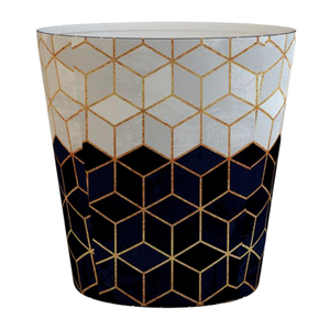 Polyvalent Élégant et Tendance Élégant Look Moderne Fer Rond Planteur Autocollant Émail Rose Couleur Poudre Enduit Jardin - Product Image 2